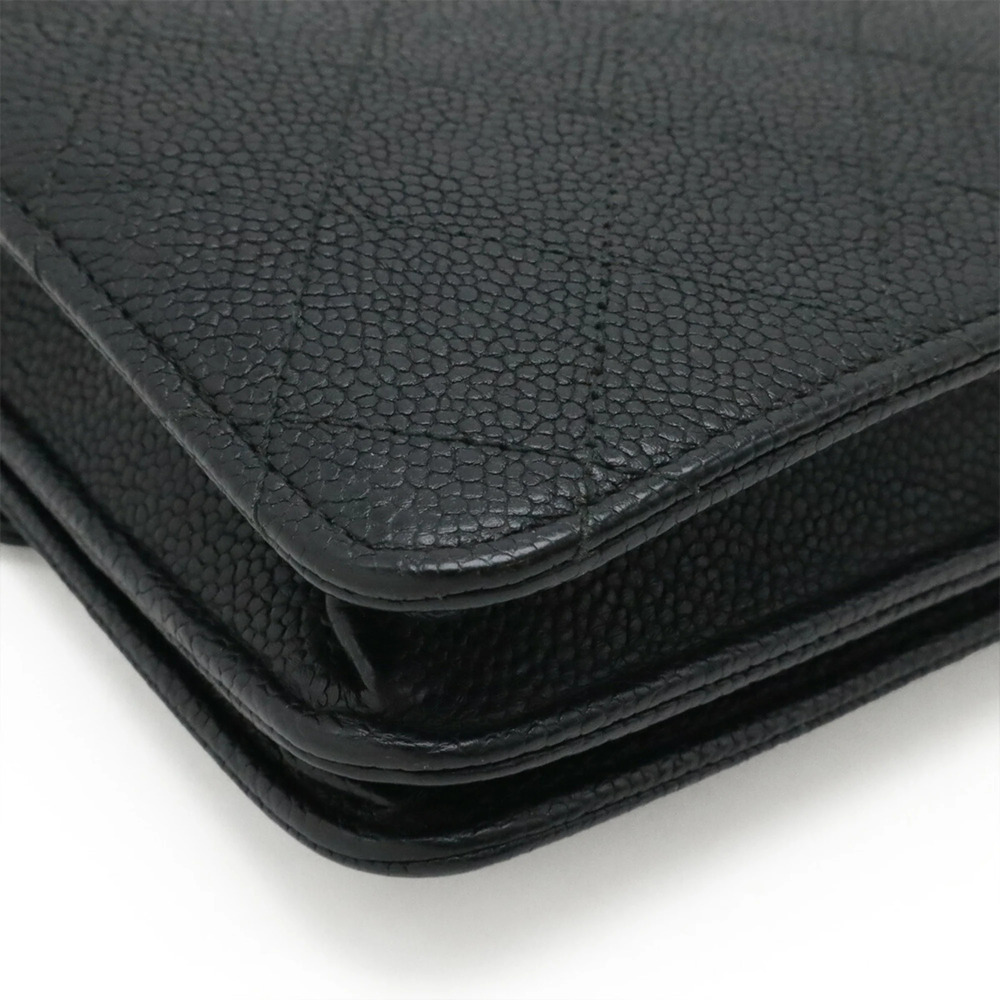 CHANEL Authentic Black Caviar Leather Wallet - Picture 4 of 10